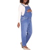 image:imageMotherhood Maternity Womens Barrel Leg Denim Pregnancy Overalls With Adjustable Straps and PocketsMetz Medium Wash