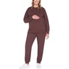 image:imageMotherhood Maternity Womens Under Belly Cozy Jogger Pregnancy SweatpantsFrench Roast