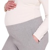 image:imageMotherhood Maternity Womens Under Belly Cozy Jogger Pregnancy SweatpantsHeather Grey