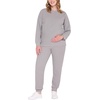 image:imageMotherhood Maternity Womens Under Belly Cozy Jogger Pregnancy SweatpantsHeather Grey